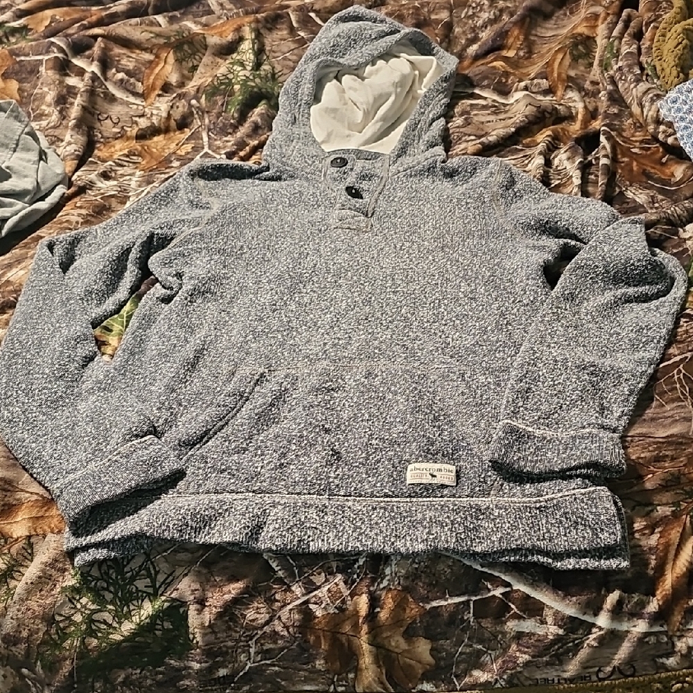 Abercrombie & Fitch Gray Hoodie Sweater